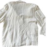 Lane Bryant  silk/linen blend safari blazer white Photo 2