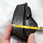 Saint Laurent Tribute Metallic Croc Leather Platform Sandal Heels Gunmetal 39 Photo 11