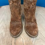 Wolverine Vintage  Suede Floral Heeled Western Cowgirl Boots Brown Womens Size 7 Photo 5