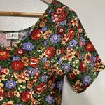 Vintage 90s SMW Spring Floral Dress W/
Sequin Embellishments Size L Red Size L Photo 3