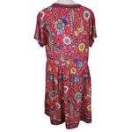 R. Vivimos Dark Pink Boho Floral Dress Size Medium NWT Floral Pink Dress Photo 1