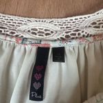 Heart N Crush Plus 1X Boho Peasant Dress Crochet Neckline Multicolor Pattern Photo 2