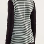 Lululemon  Daily Yoga Jacket Classic Stripe Mint Moment Black/Black 2 Photo 1