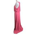 Anthropologie Jill Jill Stuart Iva Maxi Dress Pink Crepe Gown Women’s Size 14 Photo 6