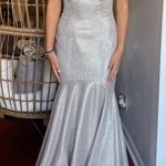 Sherri Hill Nude Sparkly Dress Photo 0