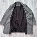 Herringbone Double Breasted Blazer Pea Coat 0X Gray Size XL Photo 4