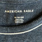 American Eagle Waffle Knit Cropped Tank Top Navy Size XL Photo 3