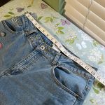 Vintage 90s Mom Jeans Rhinestone Pink Silver Size 8 Photo 6