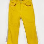 3x1  NYC Shelter Wide Leg Crop Jeans High Rise in Marigold Size 32 Photo 0