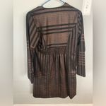 Soft Surroundings  Black and Tan Striped Jacket Photo 2