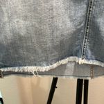 Caslon Denim Skirt with Frayed Hem high low mini Photo 1