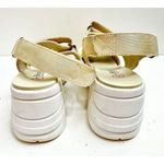 Blondo Wedge Sandals Size 7 Adjustable Straps Comfort Casual Beige Waterproof Photo 4