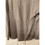 J.Jill PureJill Double Face Cowl Neck Organic Cotton Front Pleat Marled Gray Top, M Photo 5
