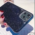 iPhone 11 black glitter case Photo 3