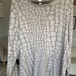 CJ Banks Sweater Taupe Animal Print Neutral Winter Autumn Cozy Buttery Soft Chic Gray Size 2X Photo 0