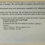 Sophisticated Silver Pearl Necklace Gray Photo 4