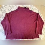 Treasure & Bond NWT  Women's Burgundy Knit Turtleneck Sweater Size L Photo 2