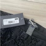 David Lerner New The Classic Black Embossed Snake Print Leggings Size L Photo 2