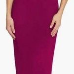 Dress the Population New Tiffany One Shoulder Dark Magenta Midi Dress Sz M Photo 0