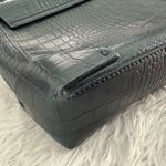 Manu Atelier Mini Pristine Croc Leather Crossbody Bag Rare Blue Photo 7