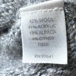 J Jill Sweater Vest Womens Large Grey Button Front Knit Wool Alpaca Blend Preppy Gray Photo 4