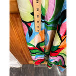 Nicole Miller Women’s  Abstract Multicolor Floral Maxi Tent Dress Size XS Photo 4
