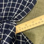 BP . Nordstrom Glen Plaid Wrap Short Sleeve Shorts Romper. Size Med blue & white Photo 12