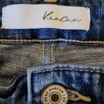 KANCAN RUSSELL MID RISE BOYFRIEND DISTRESSED RAW ANKLE JEANS 9/28 Blue Photo 14