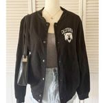 Brandy Melville John Galt California Bear Black Bomber Jacket Photo 0