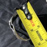 Designer Signed Handmade Sterling Silver Modernist Wavy Cuff Bracelet Photo 3