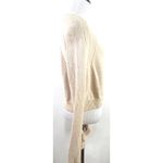Helmut Lang  Cropped Bell Sleeve Ruffle Wool Cashmere Sweater Size Small Photo 5