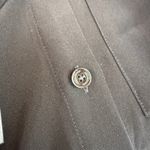 Burberry  Uniform Black 100% Silk Button Up Long Sleeve Shirt Dress NWT Size 18 Photo 6