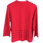 Ming Wang Like New  Sweater Red Black Size XL Petite Photo 7