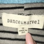 Dance & Marvel cutout chest striped top slinky short sleeve stretchy NEW size S Photo 3