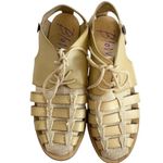 blowfish  Woven Oxford Shoes Sandals Loafers Tan 8.5 Boho Chic Bohemian Flats Photo 2