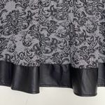 Studio 253 Womens Skirt Small Jacquard Leather Rodeo Western cowgirl Bohemian Black Photo 3