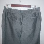 Talbots 12P 33x30 Linen Blend Black White Gray Dress Pants Workwear Petite Photo 4