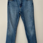 Tecovas‎ Women's High Rise Straight Jeans Medium Wash Cowgirl Western Size 28 Blue Photo 0