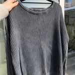 Topshop Charcoal Grey Knit Sweater Photo 0