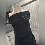 🌸AMTIOUS ruched stretch long dress ✨ Black Size L Photo 7