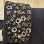 Akris Punto  LIGHTWEIGHT embellished collar metal button black wool blazer Jacket Photo 14