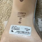 Schutz  Lizah Vinyl multicolor transparent clear strap women’s mule heels size 8B Photo 6