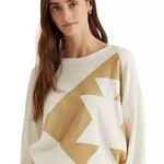 Ralph Lauren LAUREN  Southwest Design Sweatshirt XS 20.5” p2p Cream $98 Retail Photo 0