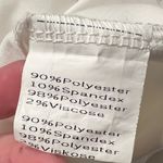 Grace Karin  Women’s White Scoop Neck Tiered Chiffon Sleeve Top Size M Photo 3