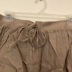 Forever 21 Lace Up Woven Short Solid Taupe Brown High Waisted Rise JUNIORS Small Photo 3