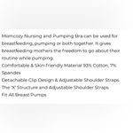 Momcozy  Nursing and Pumping Gray Bra 
Size‎ L
93% Cotton 7% Spandex Photo 8