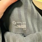 Aerie Offline Black Ribbed Stripe High Waisted Original Bike Short 7” Inseam NWT Photo 1