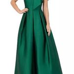 Eliza J  Petite Bow-Trim Halter Ball Gown Emerald Women’s Sz 8P NWT Photo 0
