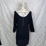 Free People Navy Knit 3/4 Sleeve Sweater Dress Size M Photo 3