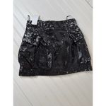 BLANK NYC NWT Womens Black Sequin Mini Skirt Glam Bling Club Party Size XS Photo 2